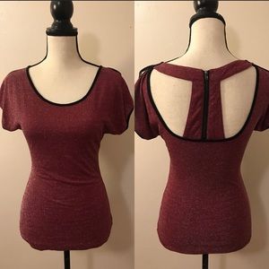 2B BEBE Women Top Shirt Short Sleeve Sz S Pink